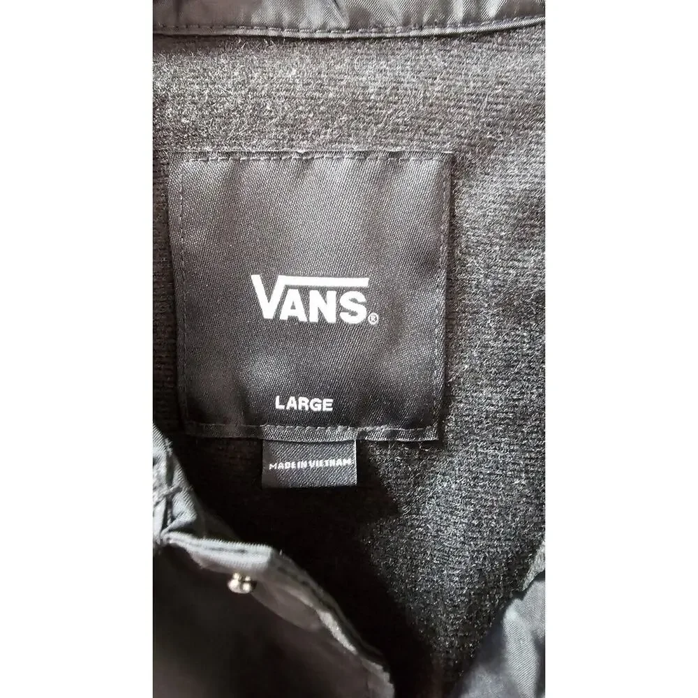 NEW‎ Vans Jacket Boy's Large 14 16 Torrey Black Windbreaker Skateboard Jacket